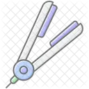 Hair Straightener Lineal Color Icon Icon