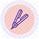 Hair Straightener Line Icon Icon