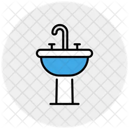 Hair wash sink  Icon