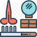 Hairdresser Tools Accessories Icon