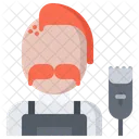Hairdresser Man Hairstyle Icon