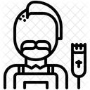 Hairdresser Man Hairstyle Icon