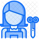 Hairdresser Woman Hairstyle Icon