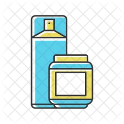 Hairspray and styling gel  Icon