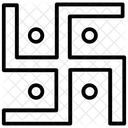 Hakenkreuz Symbol Hindu Symbol Altes Emblem Symbol