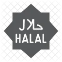Halal Texto Islam Icono