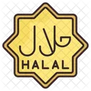 Halal Muslim Food Icon