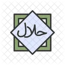 Halal Ramadan Halal Restaurant Icon