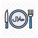 Halal Food Food Islamic Icon