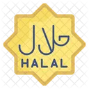 Halal Muslim Food Icon