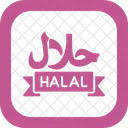 Halal Label Food Icon
