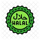 Halal Produkt Etikett Symbol