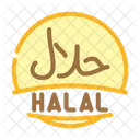 Halal Produkt Etikett Symbol