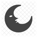 Halb Mond Gruselig Symbol