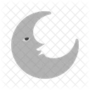 Halb Mond Gruselig Symbol