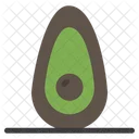 Halbe Avocado  Symbol