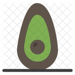 Halbe Avocado  Symbol