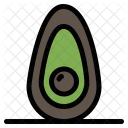 Halbe Avocado  Symbol