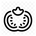 Halbe Tomate  Symbol