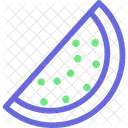 Halbe Wassermelone Essen Obst Icon