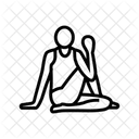 Halfte Herr Fische Symbol