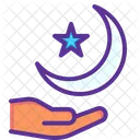 Halbmond Mond Ramadan Symbol