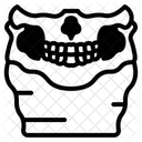 Halbschadelmaske Symbol