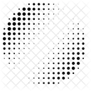 Halbtonkreis Radial Radialer Halbtonkreis Symbol