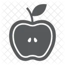 Half Apple Food Icon