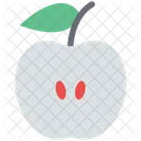 Half Apple Fruit Icon