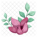 Flower Half Bloom Plant Icon