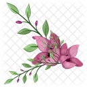 Half Bloom Spring Flower Plant  Icon