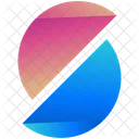 Half Circles Logogram Icon