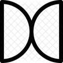 Half Circles Decoration Neubrutalism Icon