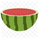 Half Cut Watermelon Fruit 아이콘