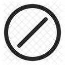 Half Forbidden Symbol Prohibited Half Circle Icon Partial Restriction Icon Icon