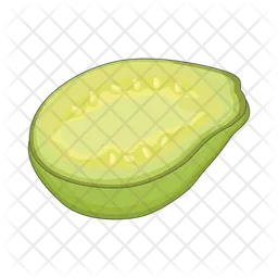 Half guava  Icon