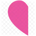 Love Heart Half Icon