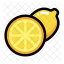 Half Lemon Fruit Icon