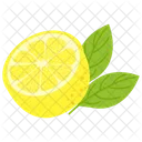 Half Lemon Lemon Healthy Icon