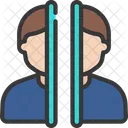 Half Man Portal Person Icon