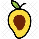 Mango Half Fruit Icon