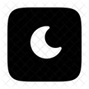 Half Moon Moon Crescent Icon