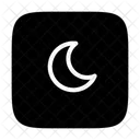 Half Moon Moon Crescent Icon