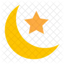 半月、月、夜 アイコン