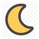 Half Moon Moon Phase Crescent Moon Icon