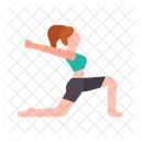 Half Moon Pose Yoga Exercise 아이콘