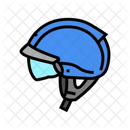 Half Motorcycle Helmet  Icon