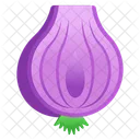 Vegetable Half Onion Allium Cepa Icon