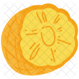 Half pineapple  Icon